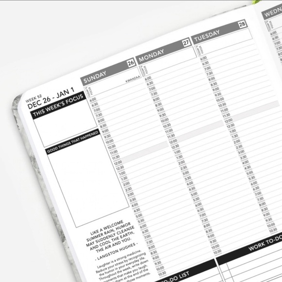 Passion Planner 2021 Weekly Annual Size Medium. Serpent Spring - Picture 5 of 8